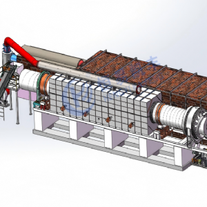 連續式炭化爐,鈉電負極材料炭化回轉窯,炭化爐設備
